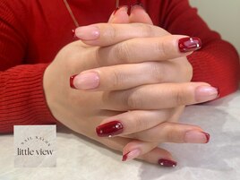 ・ボルドーフレンチ×ワンカラー