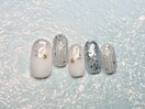 5月定額/星ネイル