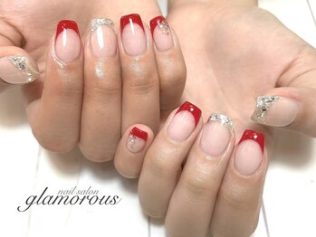 ネイルグラマラス 西新井店/《パラジェル》ガラスフレンチ