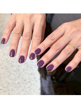 ホワイトネイル 難波店(WHITE NAIL)/ワンカラー/パープル/大人