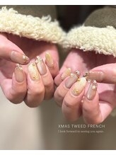 シームリーネイル(Seemly Nail)/定額アート◆クリスマスツイード