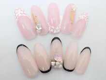 ネイルサロンセレーネ(Selene)/レースネイル　フレンチネイル