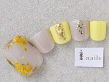 アイネイルズ 三宮店(I nails)/ミモザネイル¥8000