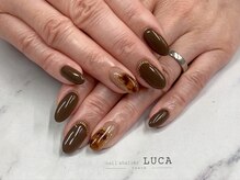 ネイルアトリエルカ(nail atelier LUCA)/M-152 大人上品べっ甲ネイル