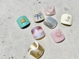 フット 親指アート