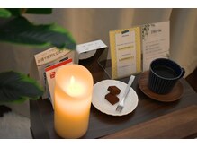 プレセンティアミュウ 梅田店(Pressentir MIU)の雰囲気（施術前後にお飲み物をご用意。ゆったりとお過ごしくださいね♪）