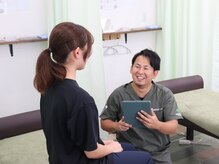 健康道整骨院 江古田院の雰囲気（カウンセリングにこだわり、不調を根本改善を目指しています♪）