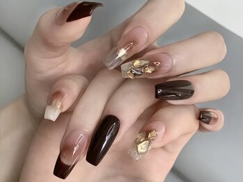 モルフォネイル(Morpho nail)/#ニュアンスネイル #マーブル