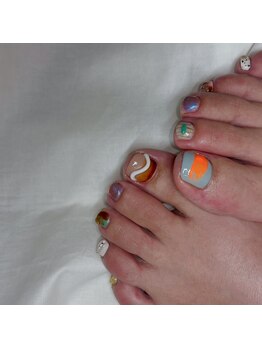 ネイルアンドアイサロン エコル 富雄店(Ekolu)/foot nail design