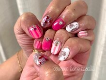ココネイル(CoCo Nail)/Y2Kネイル/ストライプ/ハート