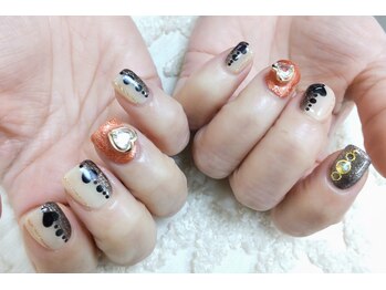 キープ ネイルサロン(KEEP)/ハート&ハロウィン♪