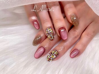 ラリュール(L'Allure.)/ツイードネイル♪