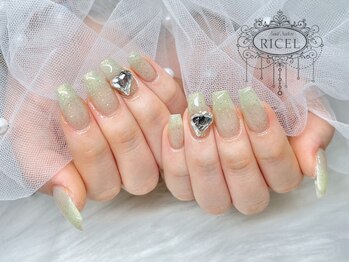 リシェル 原宿店(Ricel)/ハートビジューネイル♪