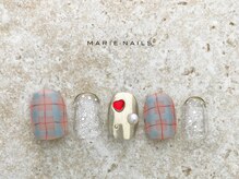 マリーネイルズ 大阪梅田店(MARIE NAILS)/新規8000円1002e ミラーフレンチ