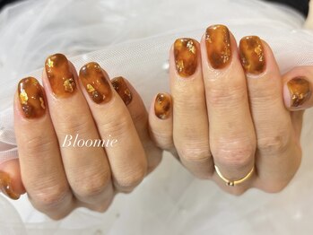 秋色べっ甲ネイル