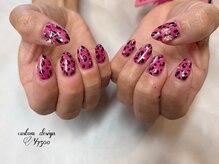 アンクール(an kool)/レオパード柄ネイル