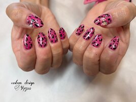 レオパード柄ネイル