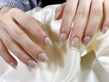 キキネイル たまプラーザ店(kikinail)/先端クリアフレンチ　クリスマス