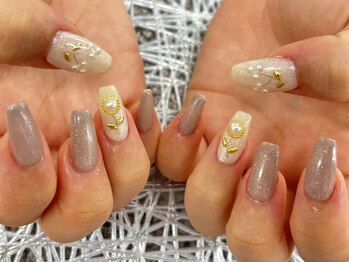 ディーネイル 池袋(D-nail)/〇大人ガーリーネイル