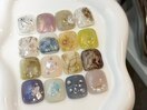 【フットネイル】親指アート