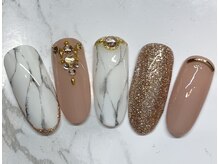 ラリュールネイル(L'Allure nail)/人気！大理石ネイル￥8200