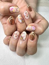 ココロネイル 半田山店(Cocolo nail)/カラフルフラワー