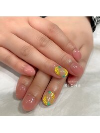 春のミモザネイル♪