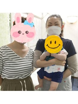 かおりビューティサロン/ 産後ママさんと〇〇くんと一緒