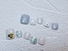 フットネイル★選べる定額デザインネイル(華やか)¥12500