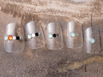 アイネイルズ 吉祥寺店(I nails)/個性派ストーンクリアネイル