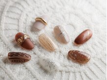 ローザネイル(Rosa Nail)/秋冬ブラウンネイル