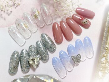 ネイルサロン キュラソー(Curacao)の写真/名駅22時まで営業★ケア込【フリーARTシンプル¥7800/シンプル定額¥5800～】大人女子も大満足の上品アート♪