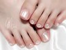 ご新規様/FOOTオーロラorミラーネイル/装飾追加無しの方(マグ変更+500yen)
