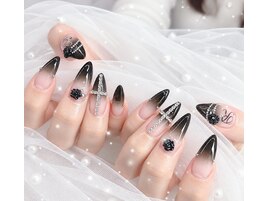 持ち込みネイル♪ブラックグラデ
