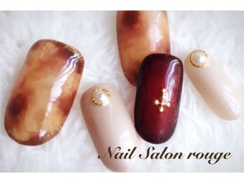 ネイルサロン ルージュ(NailSalon rouge)/べっ甲アート