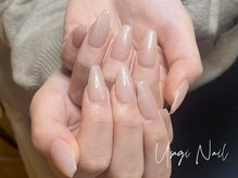 ウサギネイル 新大久保店(usagi nail)/マグネットフレンチ秋可愛い