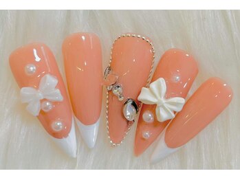 ヘブン ネイル 鶯谷(HEAVEN Nail)/コーラルリボン