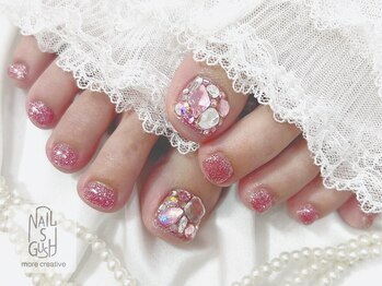 ネイルズガッシュトウキョウ 横浜西口店(NAILsGUSH TOKYO)/フット埋め尽くしネイル