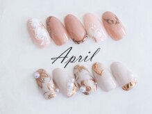 エイプリルプラス(April plus)/レース＆フラワーネイル