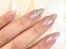 ケーズネイル製作所/シンプルビジューネイル