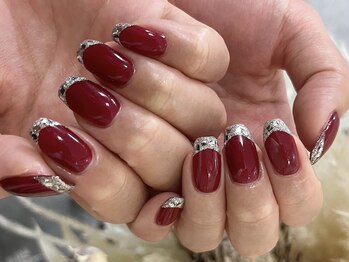 ユイット(HUIT)/ボルドーガラスフレンチ