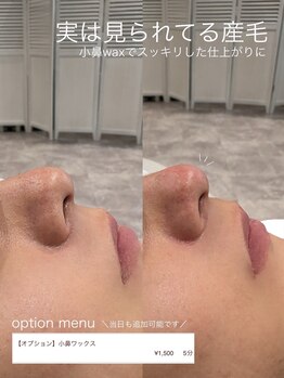プラスアイビー 札幌店(+i.b)/小鼻Waxで産毛スッキリ