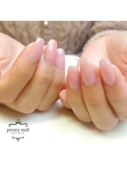 ピオニーネイル(peony nail)/ホワイトグラデーション