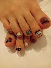 ネイル アンド ボディ ローサ(ROSA)/大人ハロウィンフット