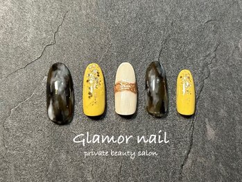 グラマーネイル(Glamor nail)/ダーク×ニュアンス