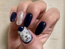 モフルール(Mofuleur)/手描きアート・ホワイトタイガー