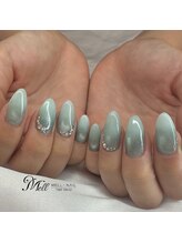 メルネイル(MELL-NAIL)/フラッシュマグ×白グラ