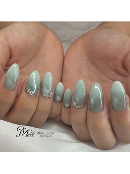 メルネイル(MELL-NAIL)/フラッシュマグ×白グラ