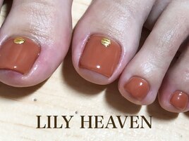 テラコッタ フットネイル