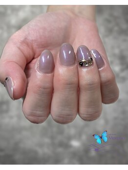 モルフォ 千駄ヶ谷(Morpho)/シンプル綺麗な婚活ネイル♪